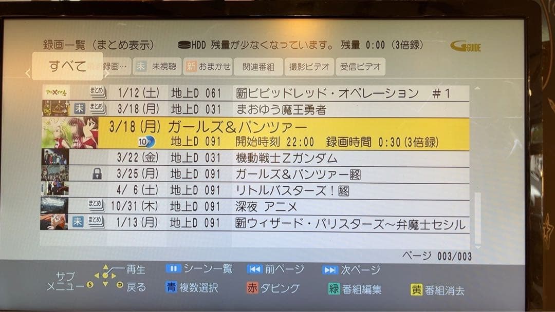 Panasonic ブルーレイディスクレコーダー　DMR-BRT220