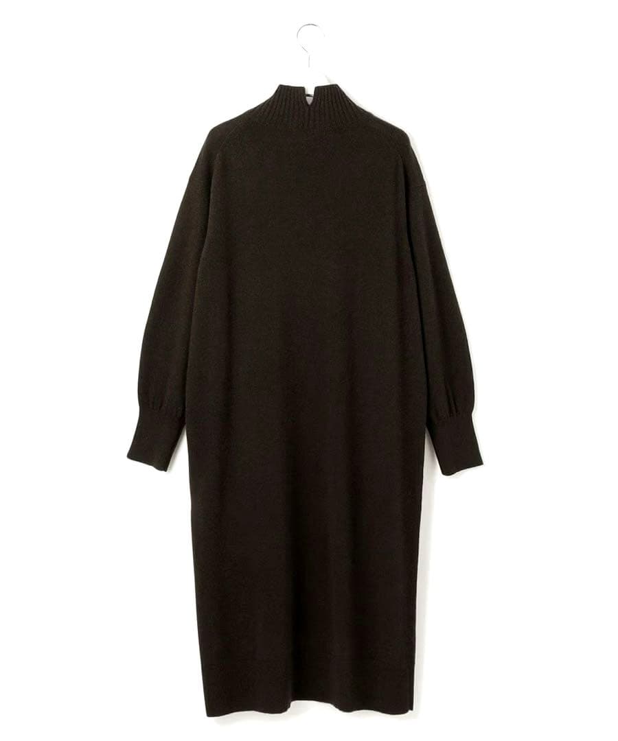 完売　23区　ウールカシミヤブレンド ハイネック ワンピース　¥28,600