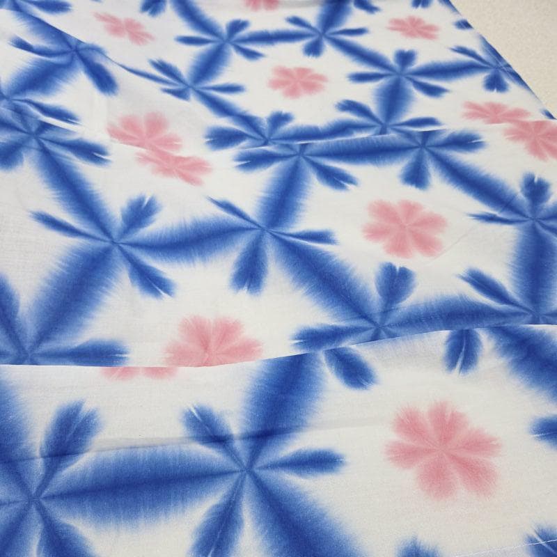 Club藤★浴衣 新品 有松鳴海絞り 伝統工芸品 単衣 御仕立上り【青】3425