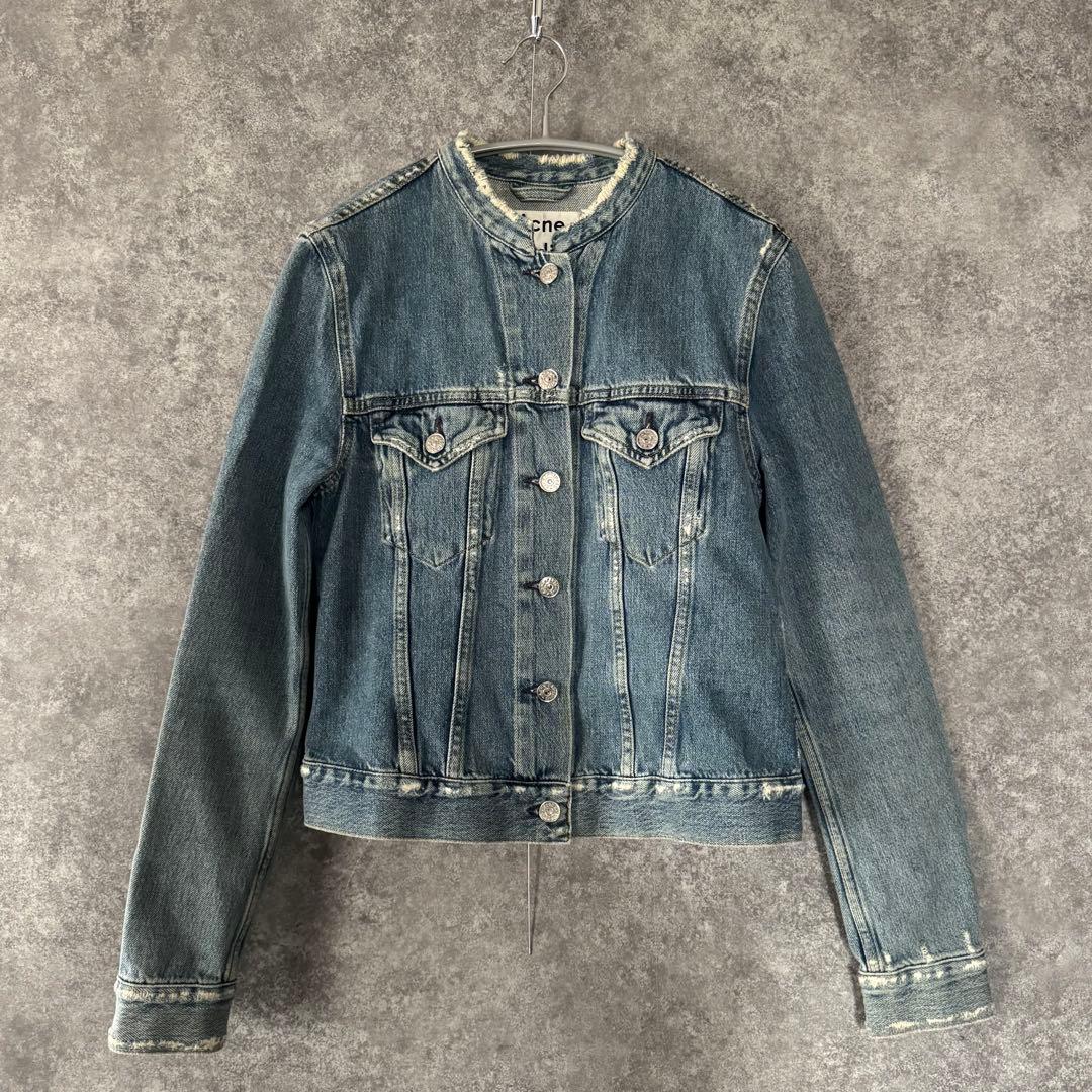 Acne Studios ノーカラー デニムジャケット Gジャン BTSテテ着用