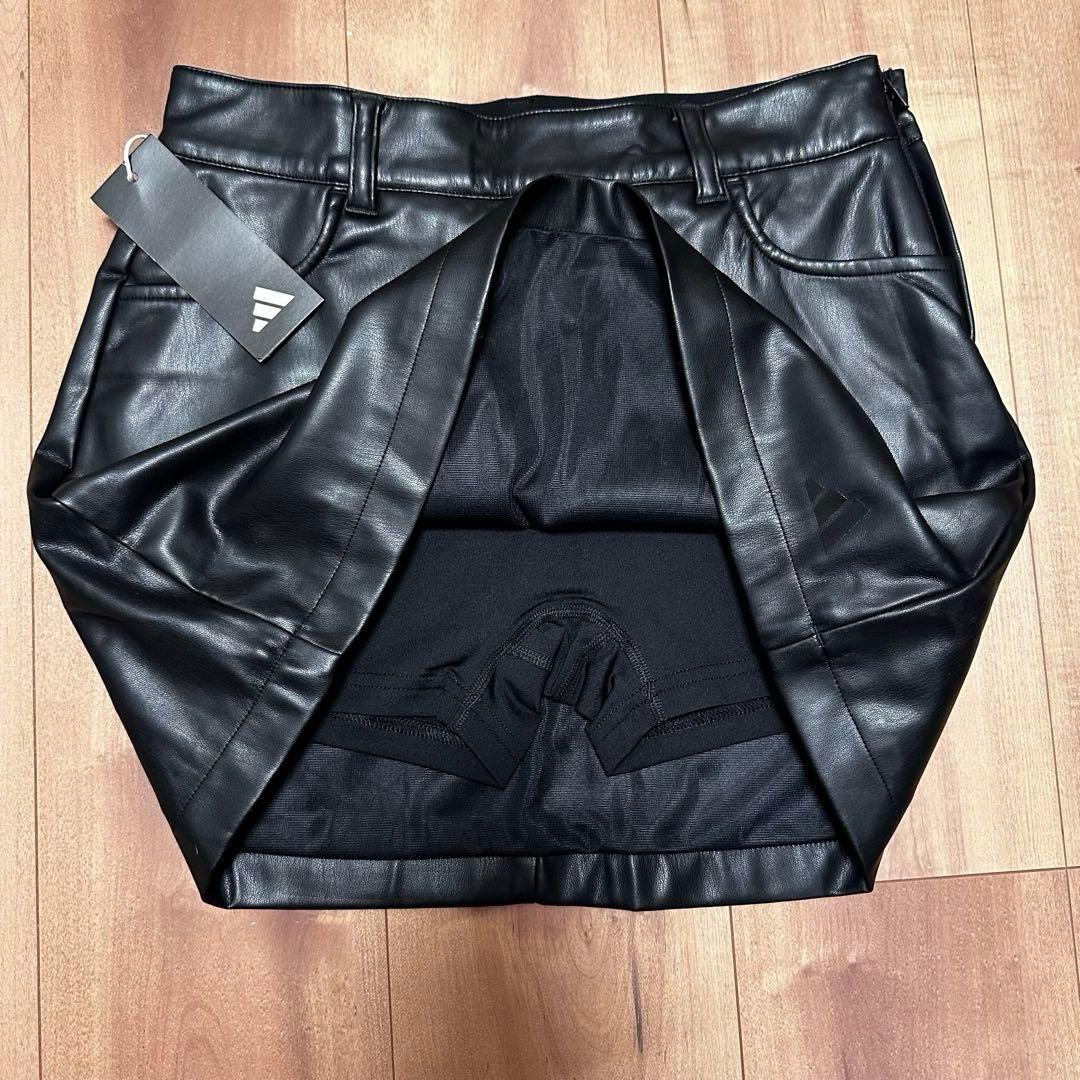 モックネック　ビックシルエット　長袖　ニット　レザースカート　セットアップ　秋冬