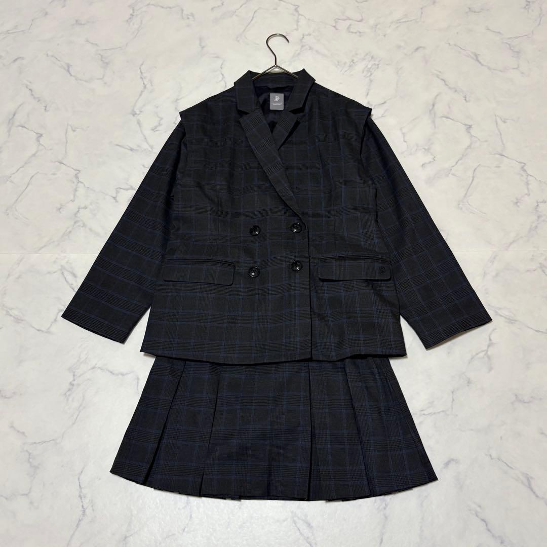 pom ponette junior 2WAYダブルブレストジャケット スカパン