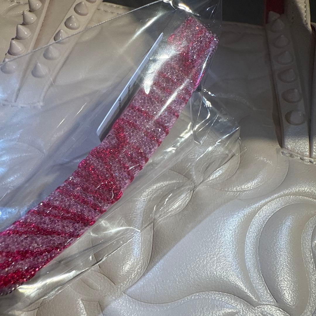 Complex Biz ピンク　赤　バナナクリップ　スワロフスキークリスタル