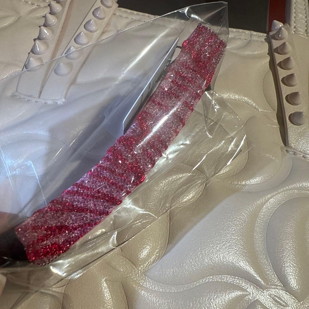 Complex Biz ピンク　赤　バナナクリップ　スワロフスキークリスタル