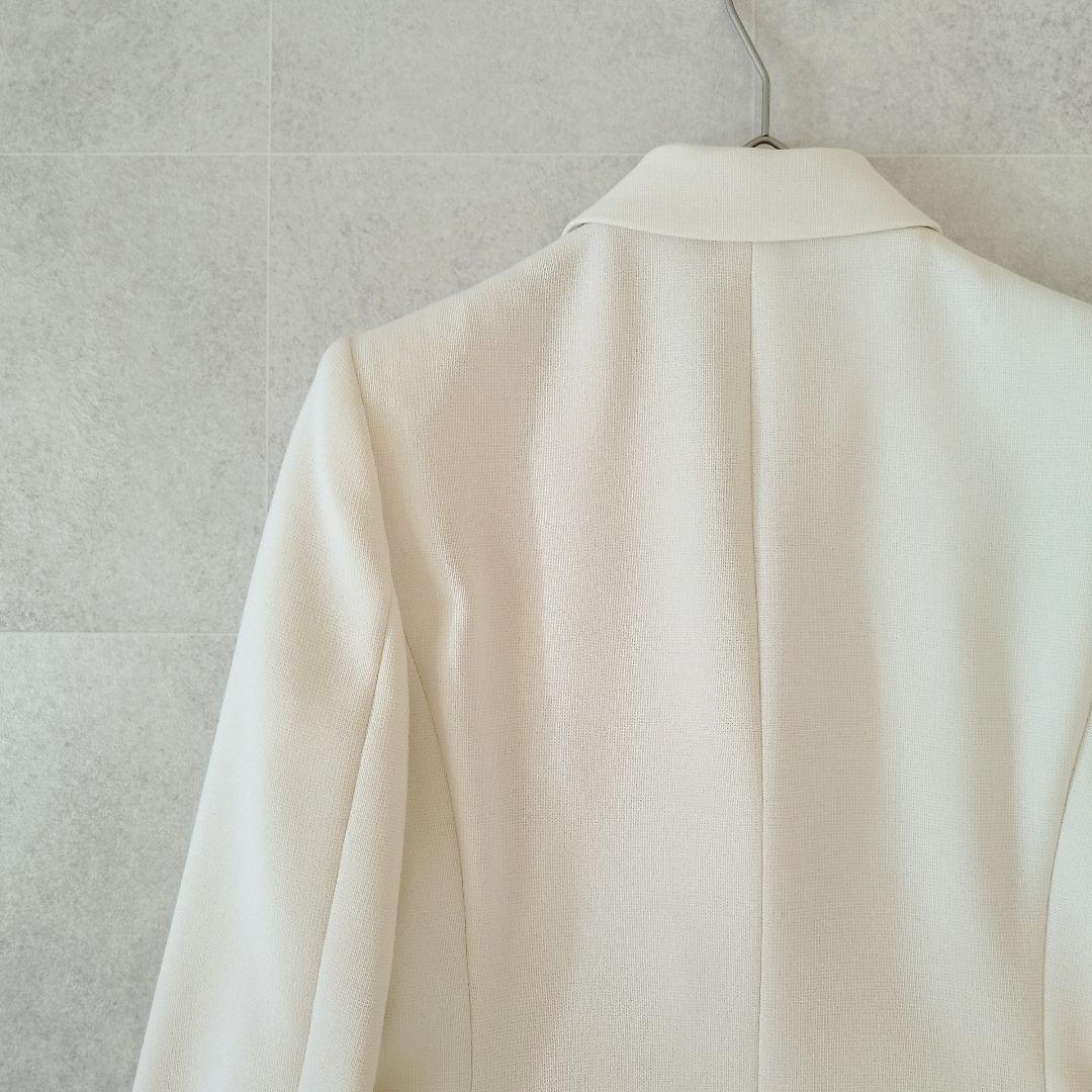 23SS アルアバイル マットストレッチ ダブルブレストジャケット アイボリー