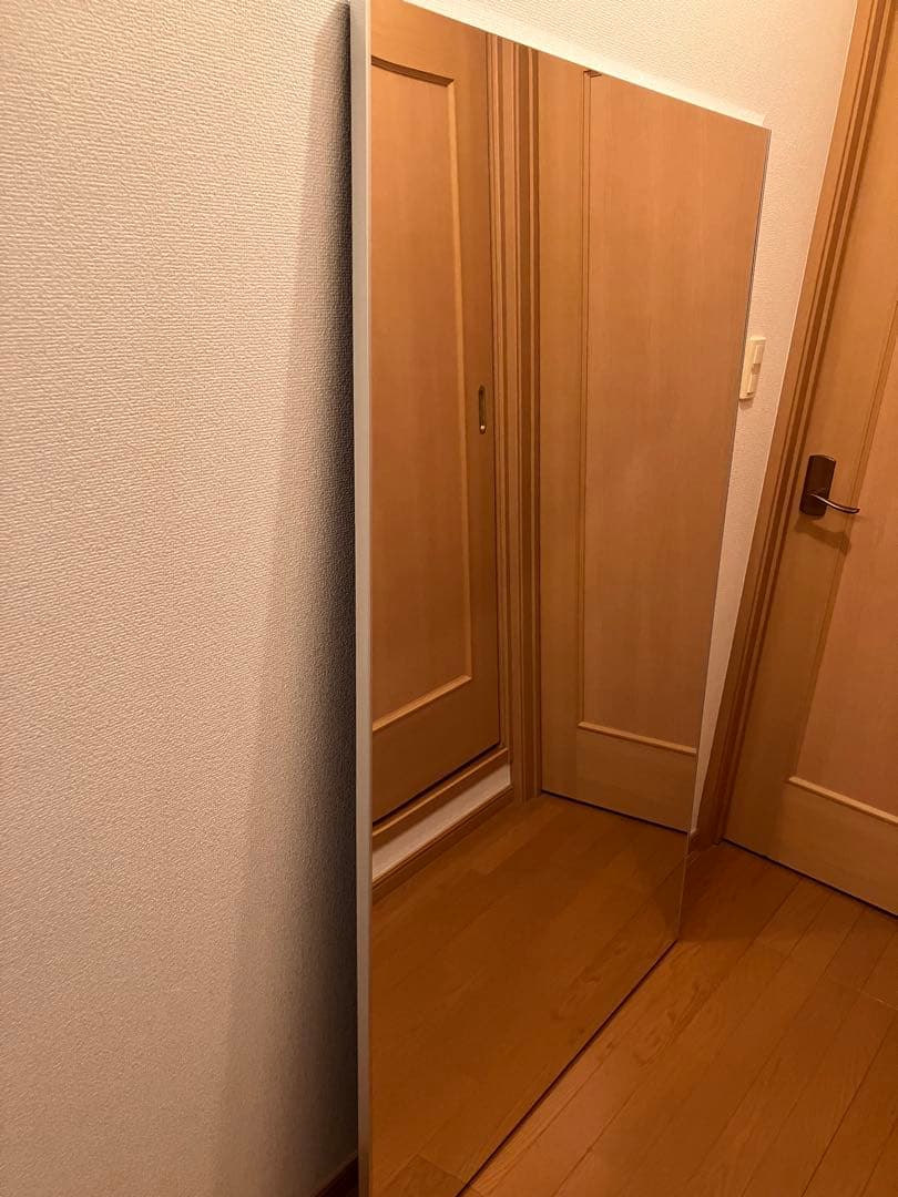 スタンドミラー フィルムミラー シンプル　壁掛け　鏡　ダンスミラー　トレーニング