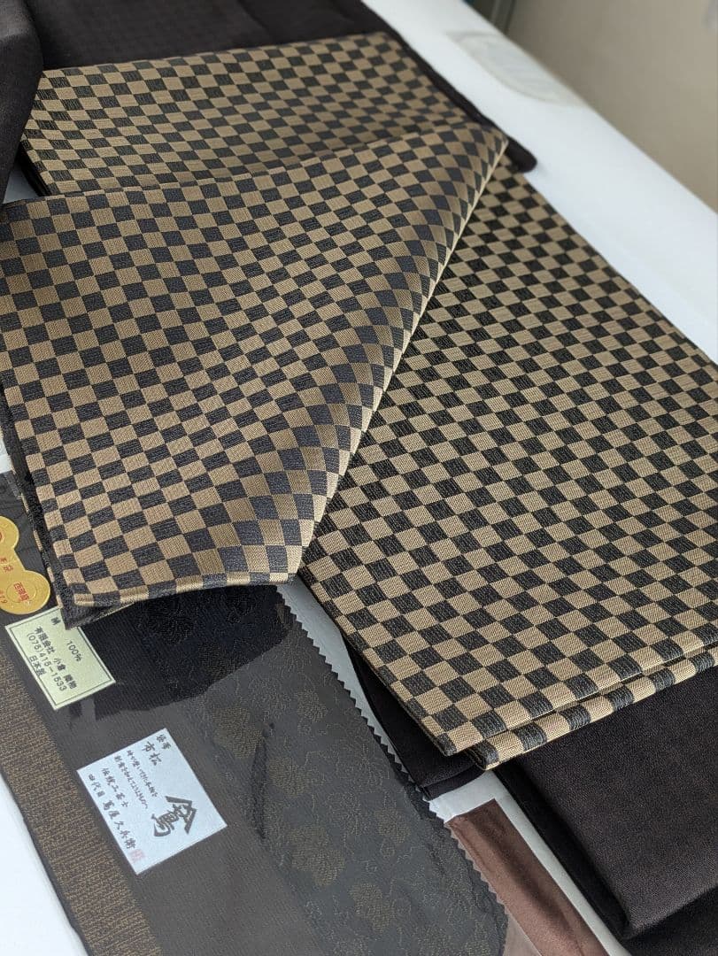 高級正絹西陣織小倉織物伝統工芸士鳶屋久兵衛