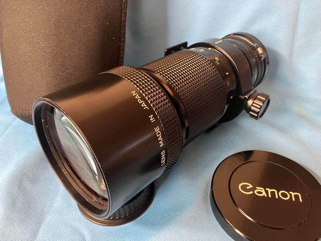 Canon FD300mm f/4 EOSアダプター付き