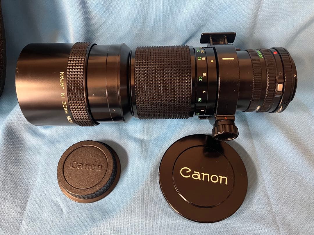 Canon FD300mm f/4 EOSアダプター付き