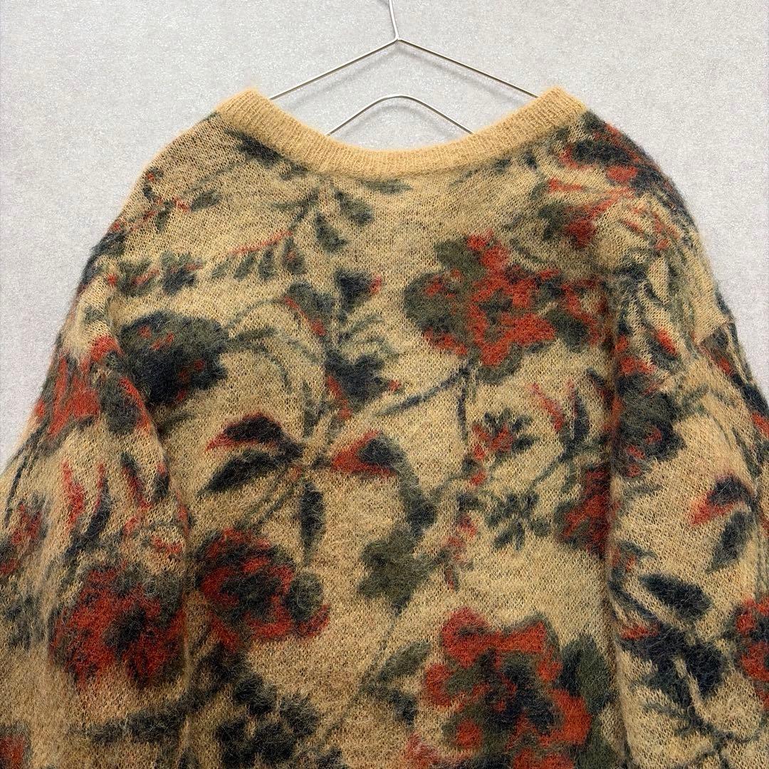 AMERI♡3WAY NOSTALGIC RUG KNIT フラワー ジャガード