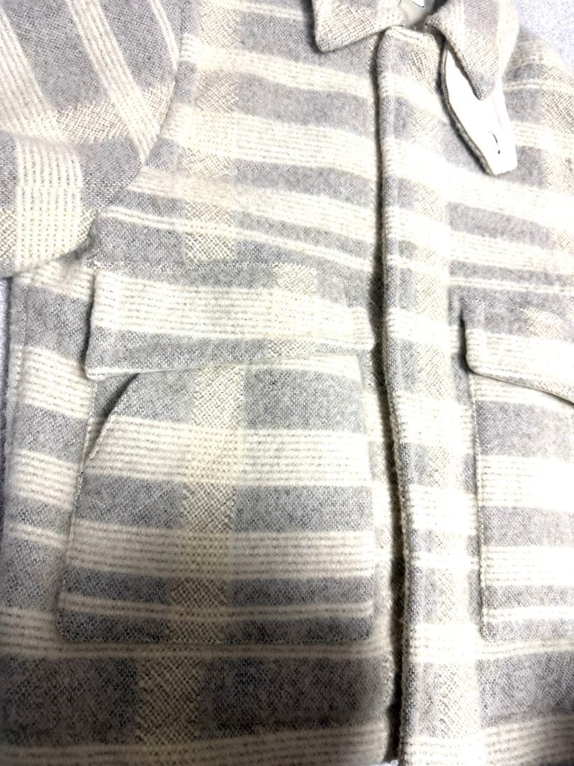 今期STUNNING LURE ｒツイードチェックブルゾン０Off White