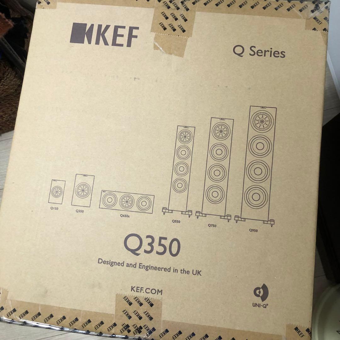 KEF ブックシェルフスピーカー Q350 サランネット付き