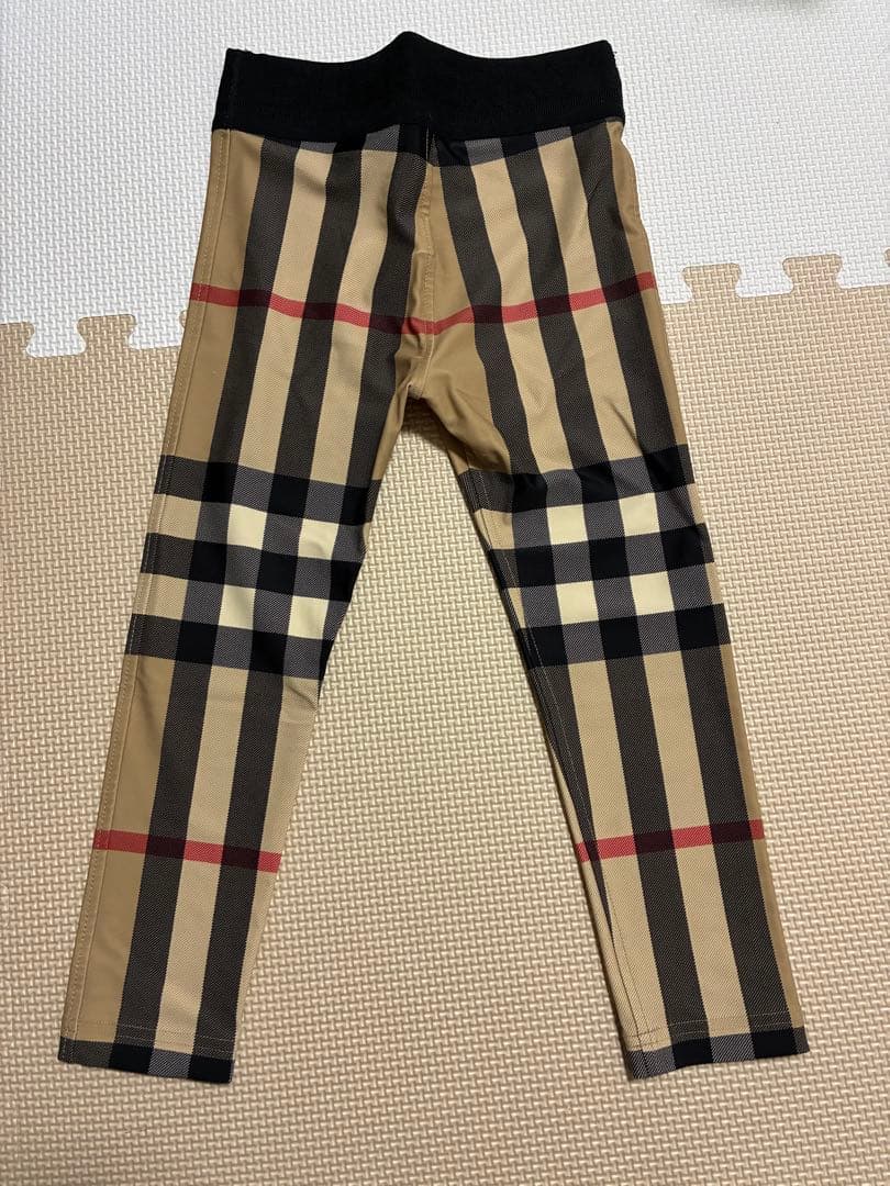 BURBERRY チェック柄レギンス 104cm