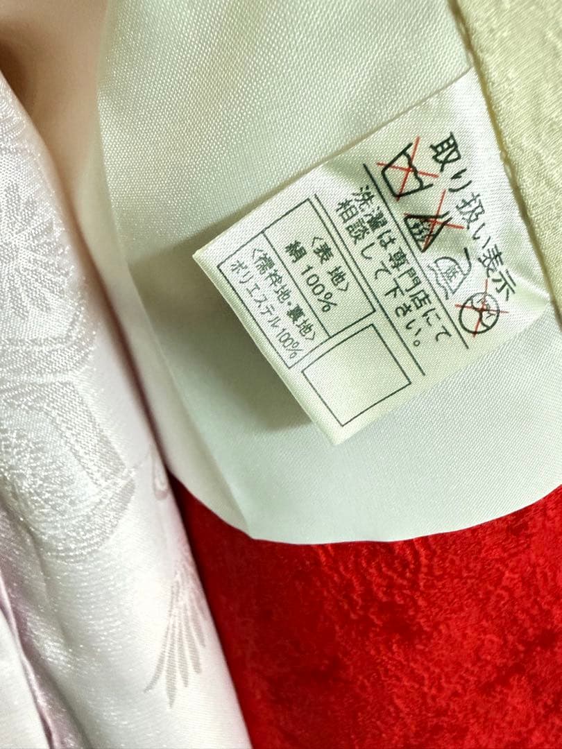 u*c様 お宮参り、産着 正絹 薄ピンク 刺繍 女の子長襦袢