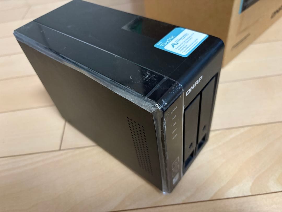 NAS QNAP TS-231K-B 3TB HDD×2付