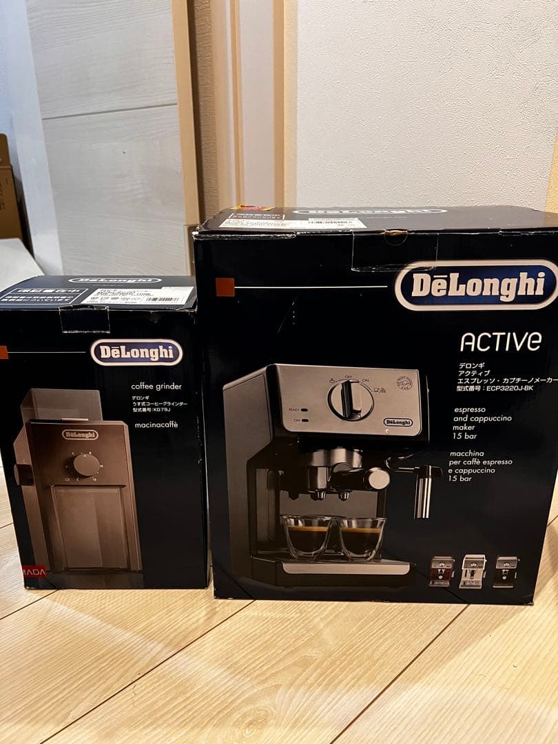 デロンギ　エスプレッソマシン　ミルセット
