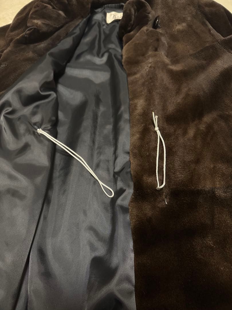 d*9様 【Nakamura Fur】ミンク毛皮ロングコート 茶