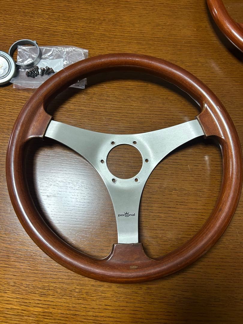 パーソナル マンタ3 マンタ4 2本セット ウッド ステアリング ハンドル 美品