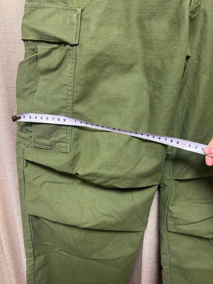【美品】M−65 パンツ　S−R 軍物　70s 米軍　実物　カーキ　カーゴパンツ