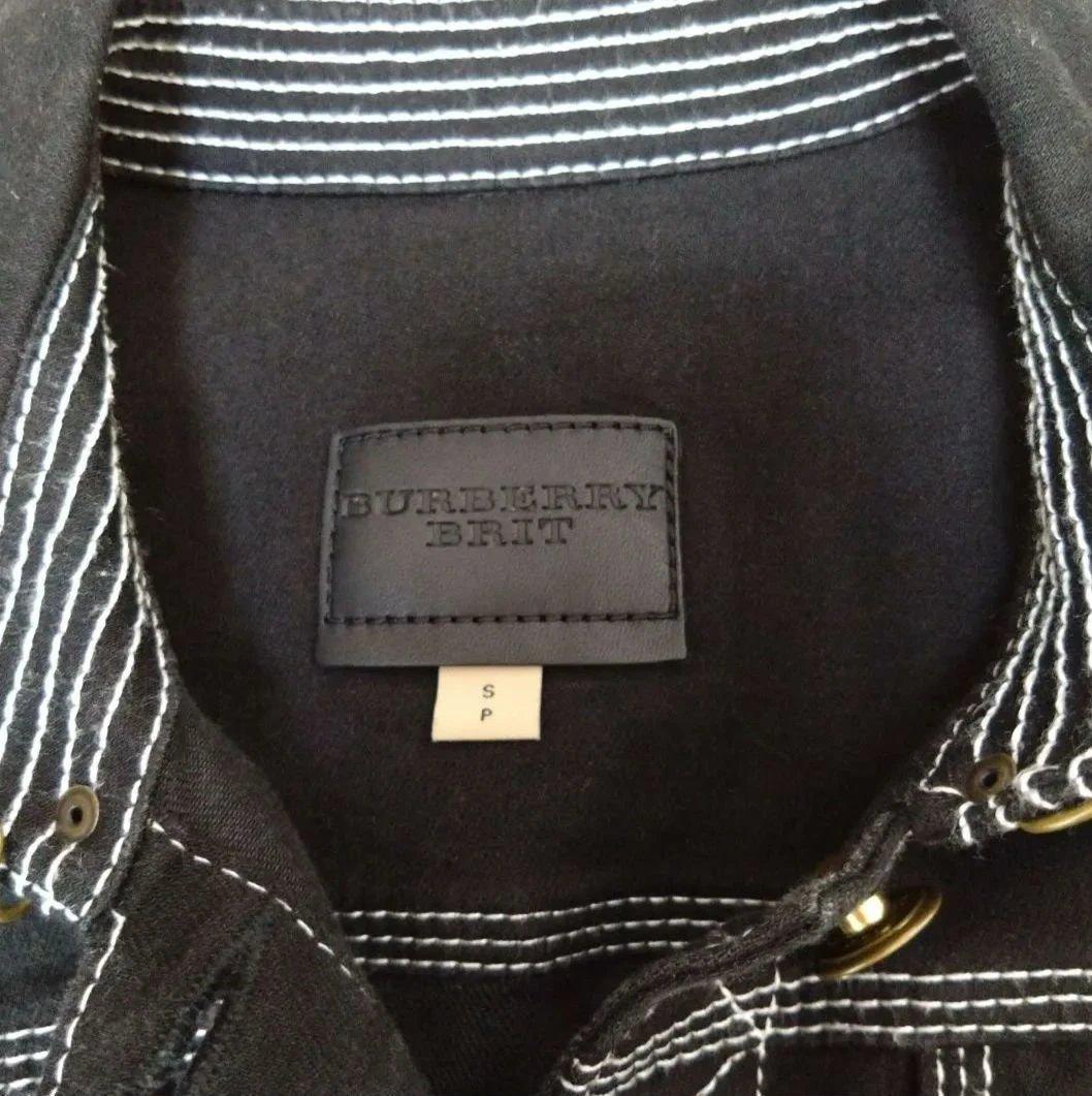 バーバリー BURBERRY BRIT 黒デニムジャケット サイズS
