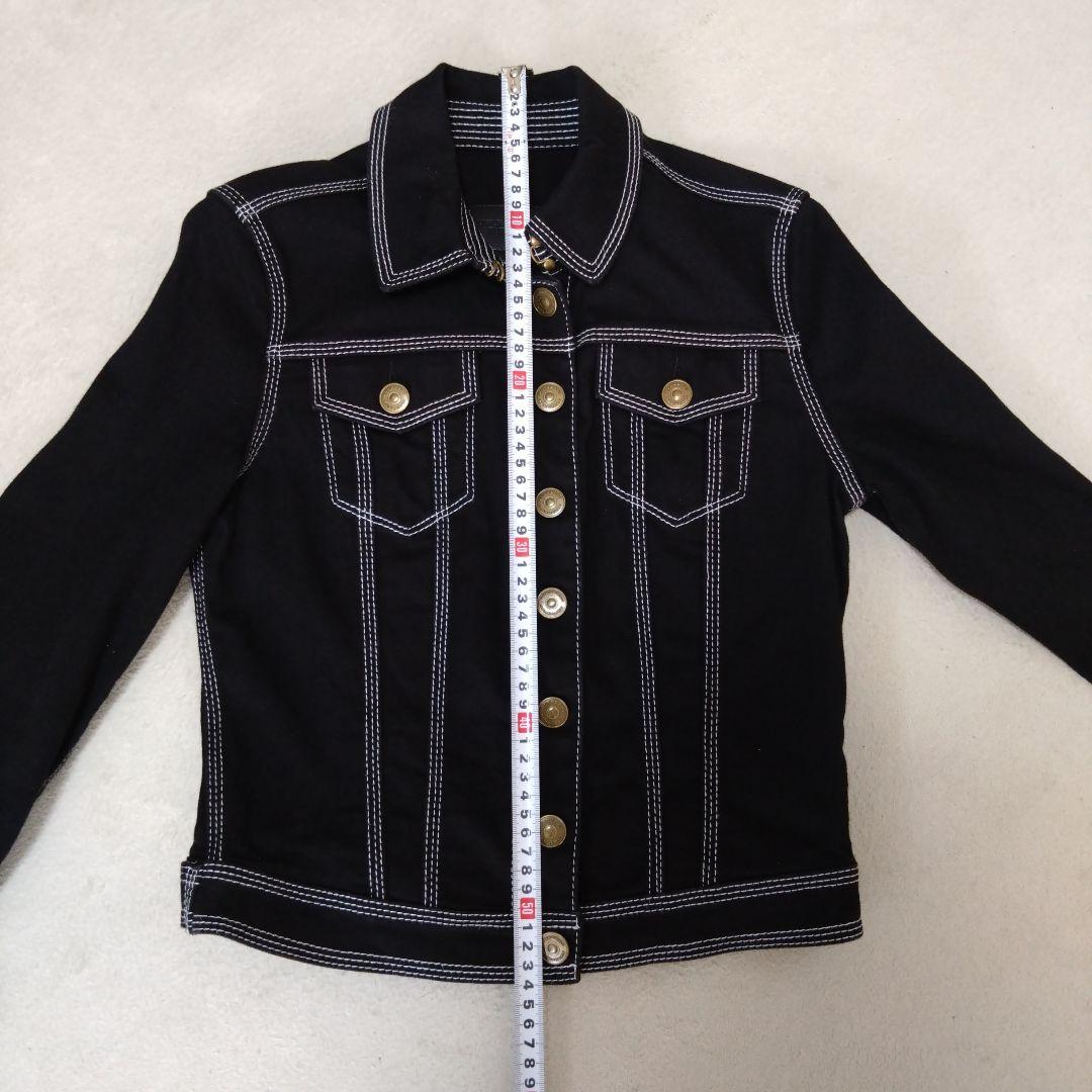 バーバリー BURBERRY BRIT 黒デニムジャケット サイズS