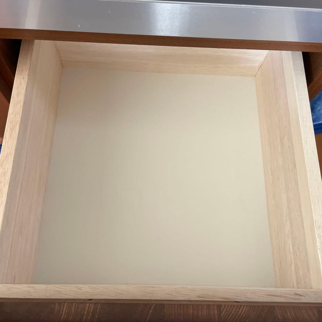 【値下げ】unico STRADA キッチンボード(S) スライド棚仕様 食器棚