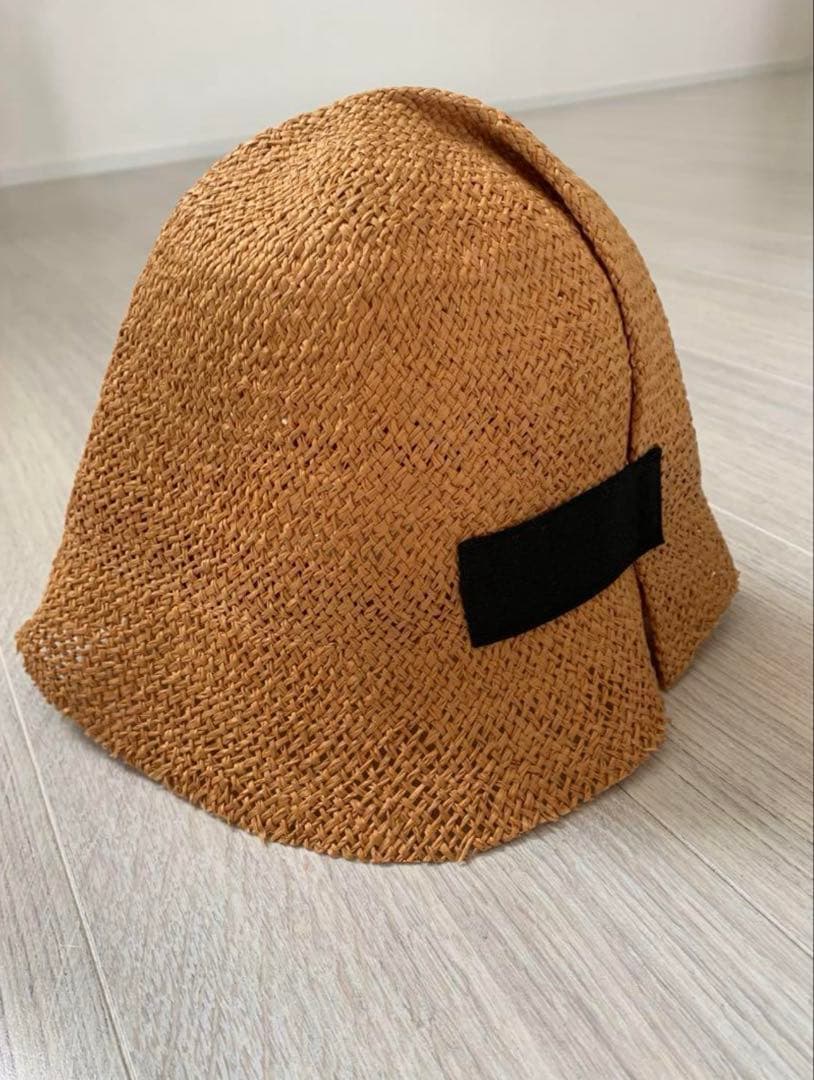 La Maison de l'Asie ブラウン ストローハット　天然ヒノキ