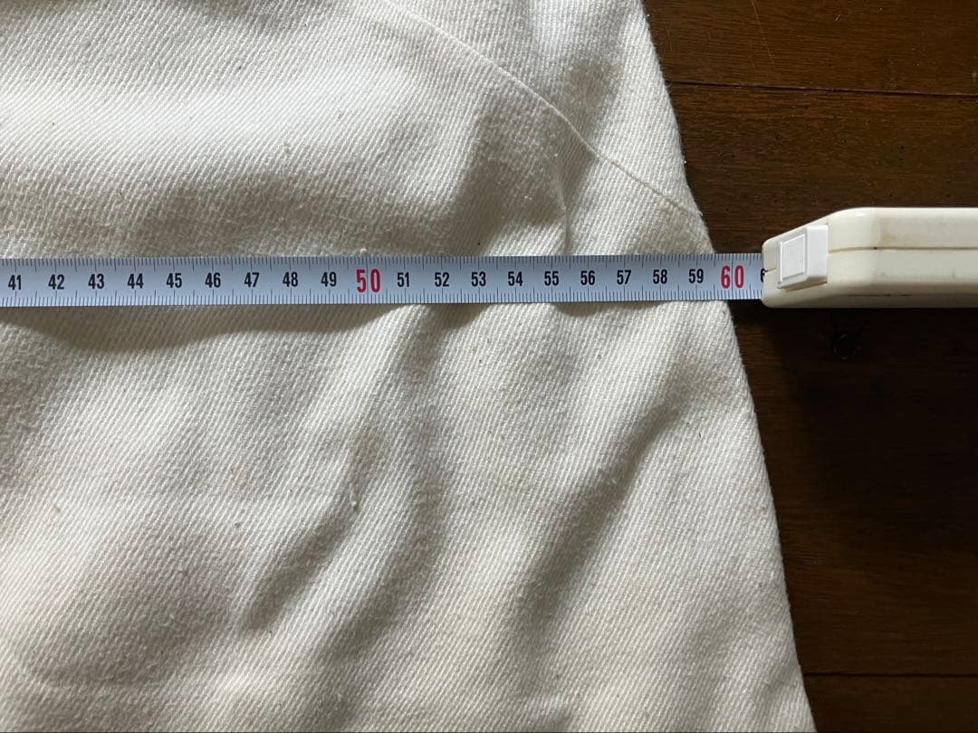 えみおわす　ダーツパンツ（カディデニム生成）