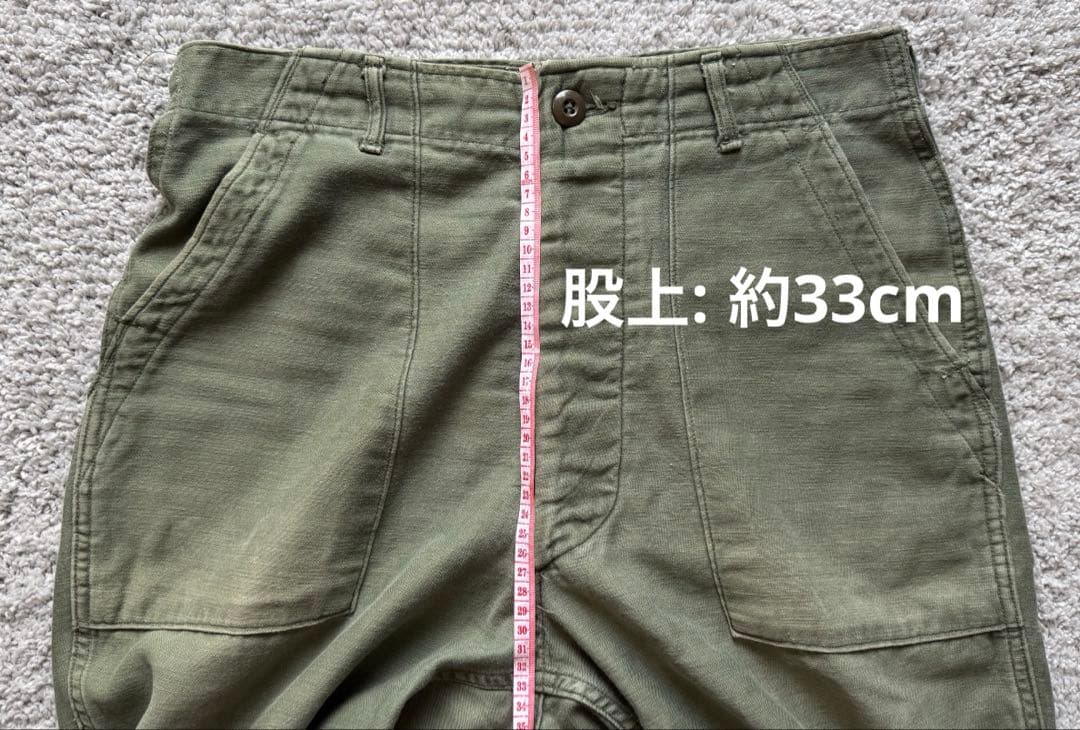 ヴィンテージ US ARMY 70s 米軍 OG-107 ベイカーパンツ 実物