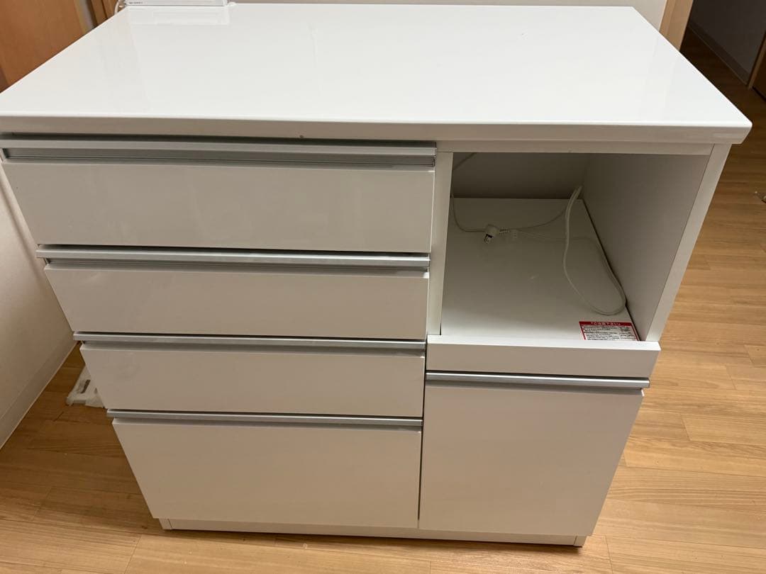 1／25まで ニトリ　カウンターレジューム 90QH-R WH