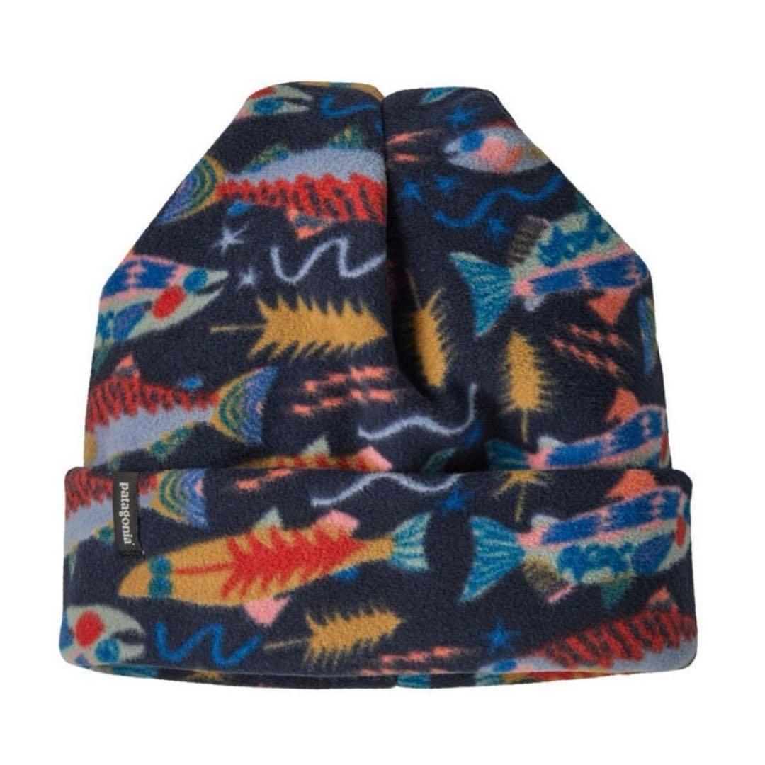 patagoniaパタゴニア／マイクロDビーニー／トラウトL完売／新品