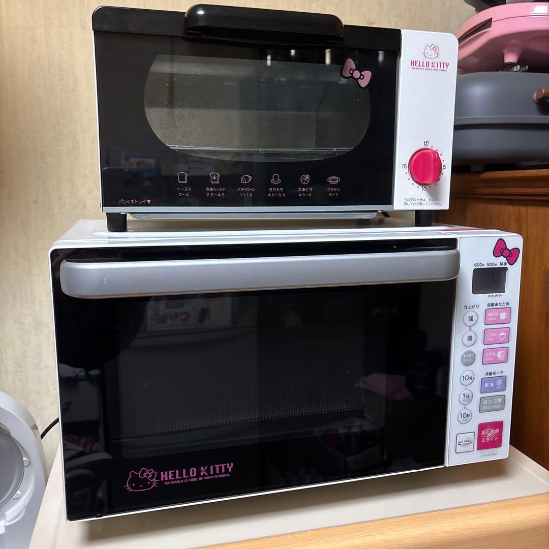 HELLO KITTY 電子レンジ・トースター　セット