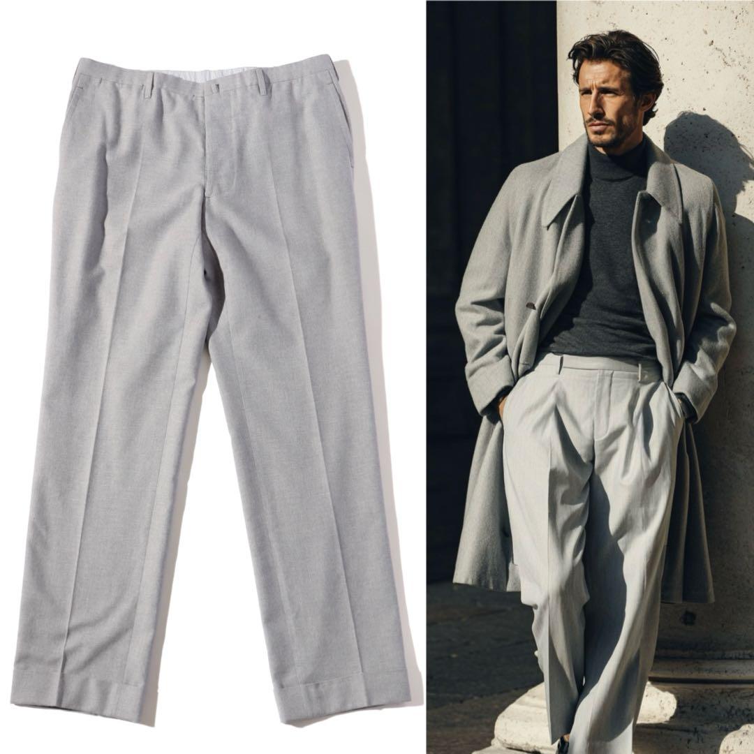 サルトリア チッチオ パンツ スラックス ボタンフライ ライトグレー XL相当