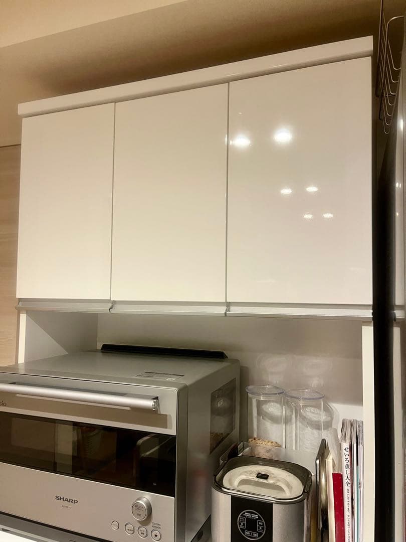 【美品・27日迄最終値下】ニトリ　幅90cm キッチンボード レジューム　食器棚