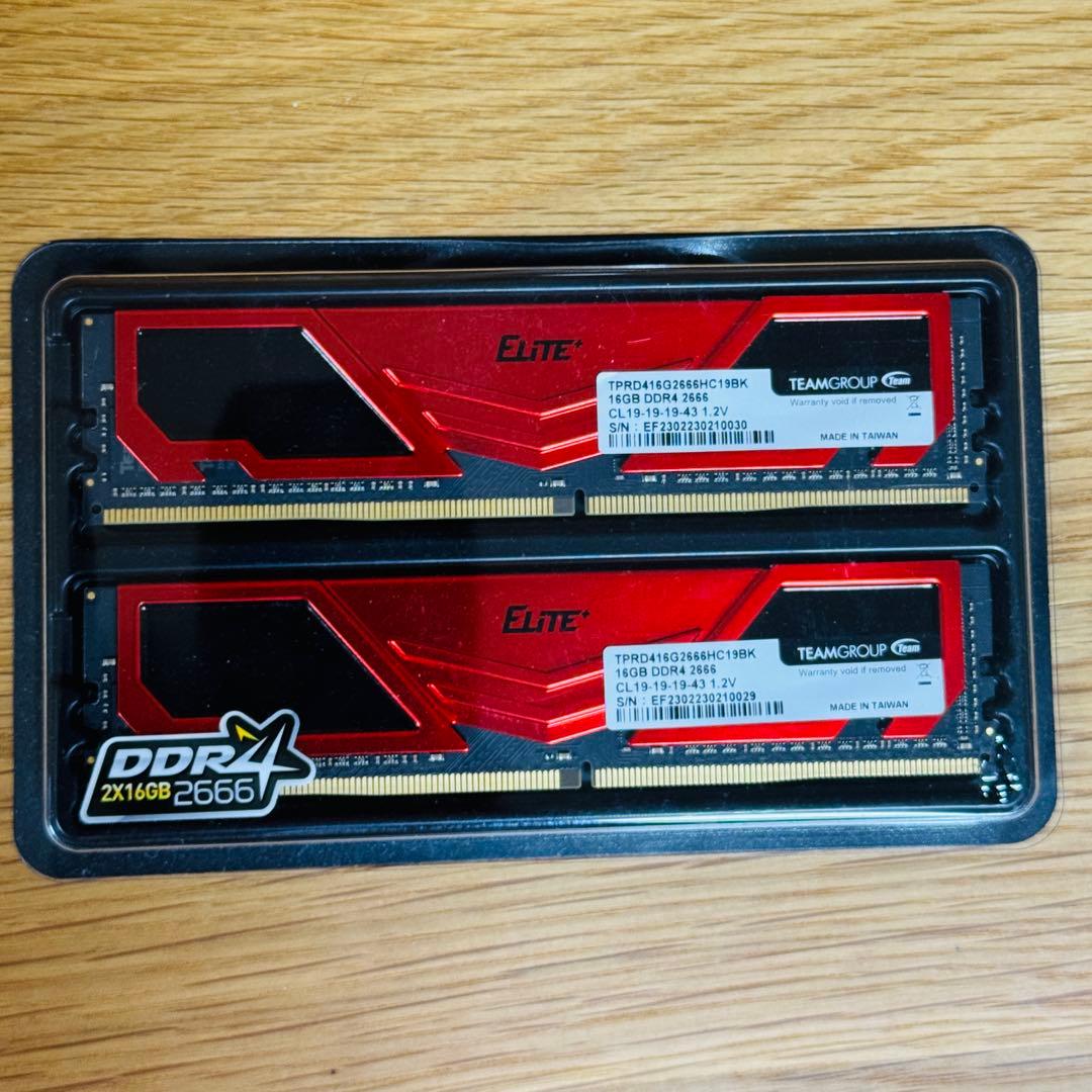 Team DDR4 2666MHz (16GBx2枚)