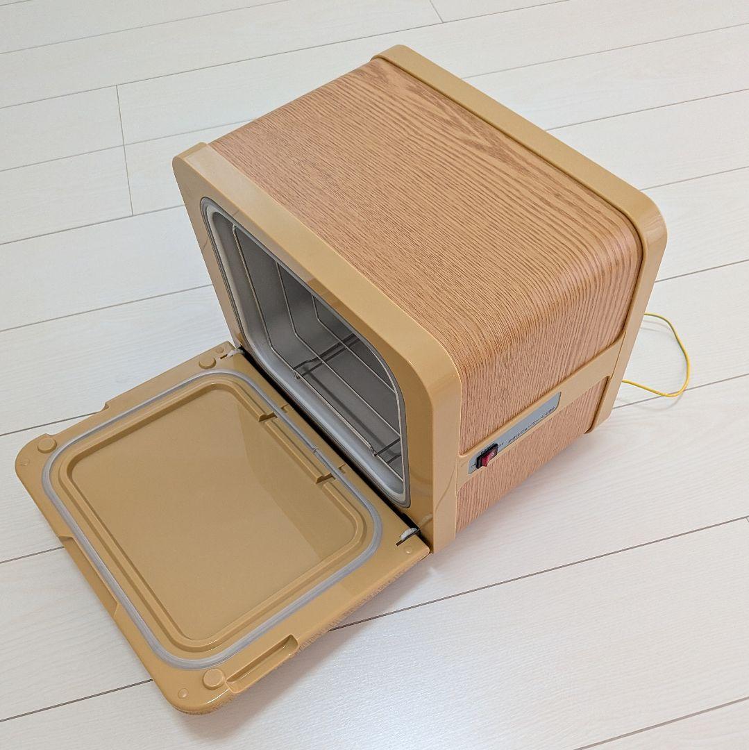 【極美品】タオルウォーマー C-080 前開き 8L 小型 ホットキャビ 木目調