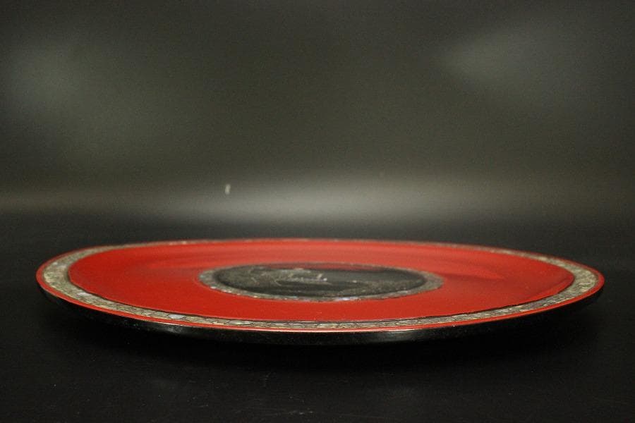 螺鈿細工 皿 飾り皿 盆 大判(メ1548)