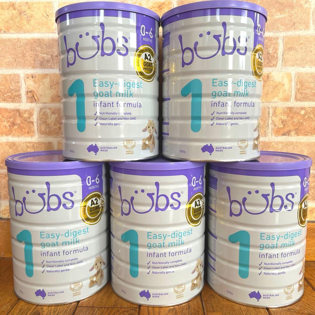 バブス bubs 粉ミルク ヤギ 5缶セット(おまけ付)