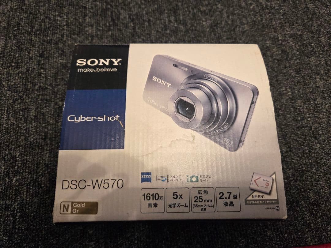 ★美品★Sony Cyber Shot DSC-W570 ゴールド デジカメ