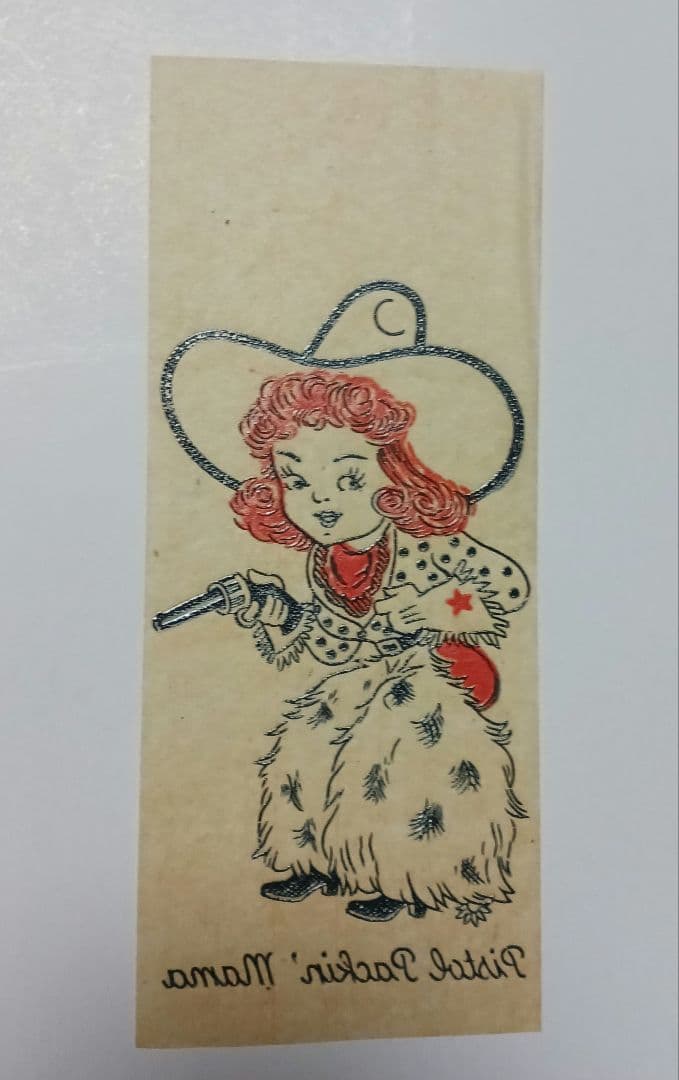 Pistol Packin' Mama ビンテージアイロンプリント 転写紙50s