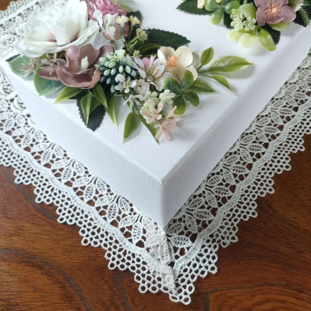 ✿きよみんみんさん専用画面✿ （白色小物入れ・造花）おまとめ６個