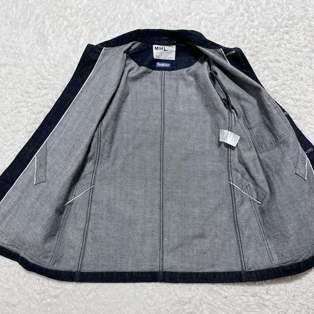 極美品✨MHL. デニムジャケット Gジャン　インディゴブルー　36 日本製