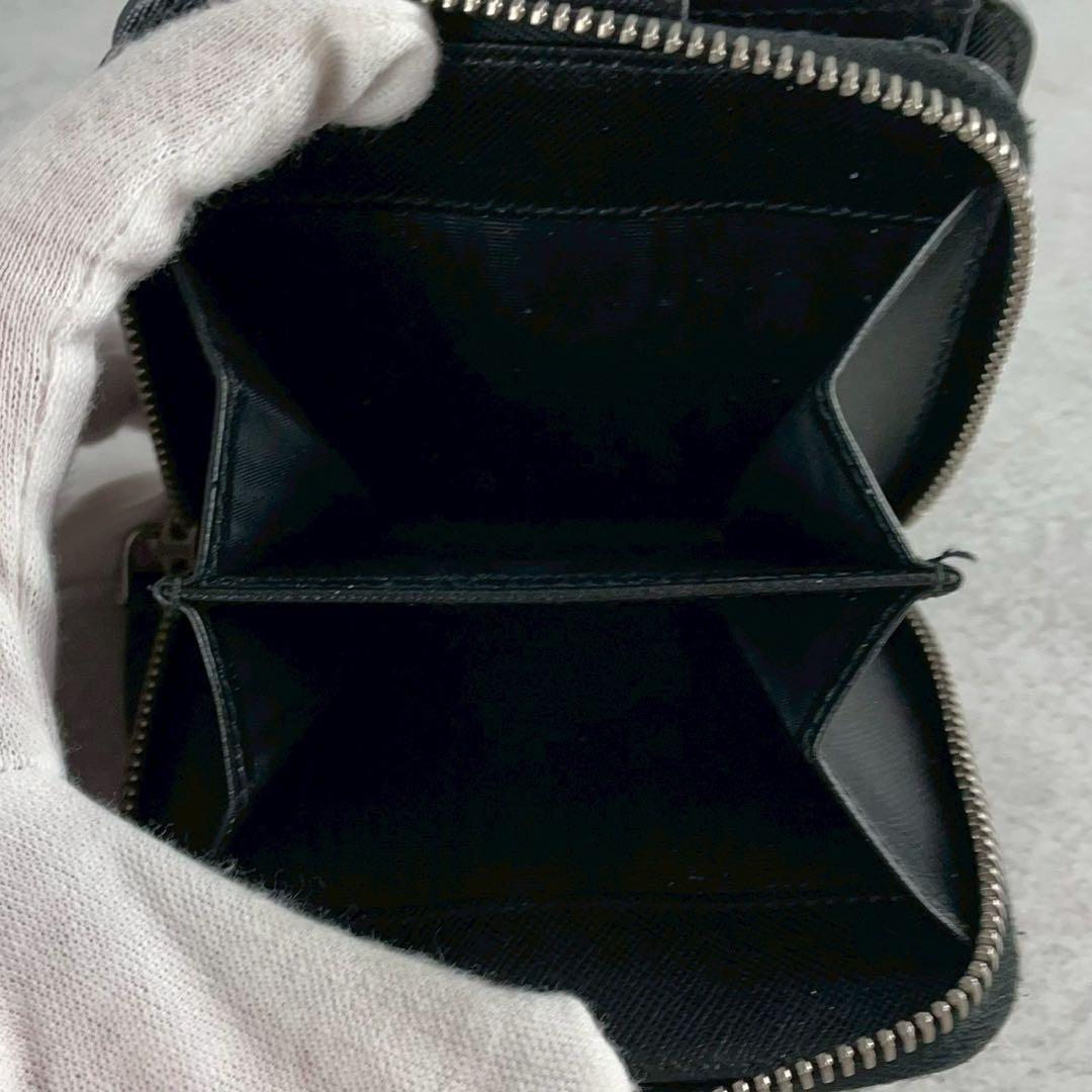 【美品】プラダ ケース 三角ロゴ サフィアーノレザー