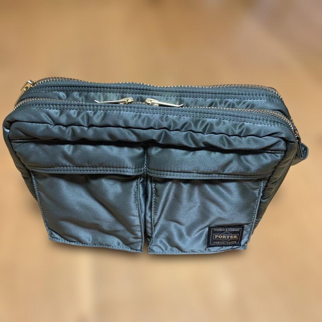 c*様 【PORTER】タンカー　スリングバッグ　 W zip セージグリーン