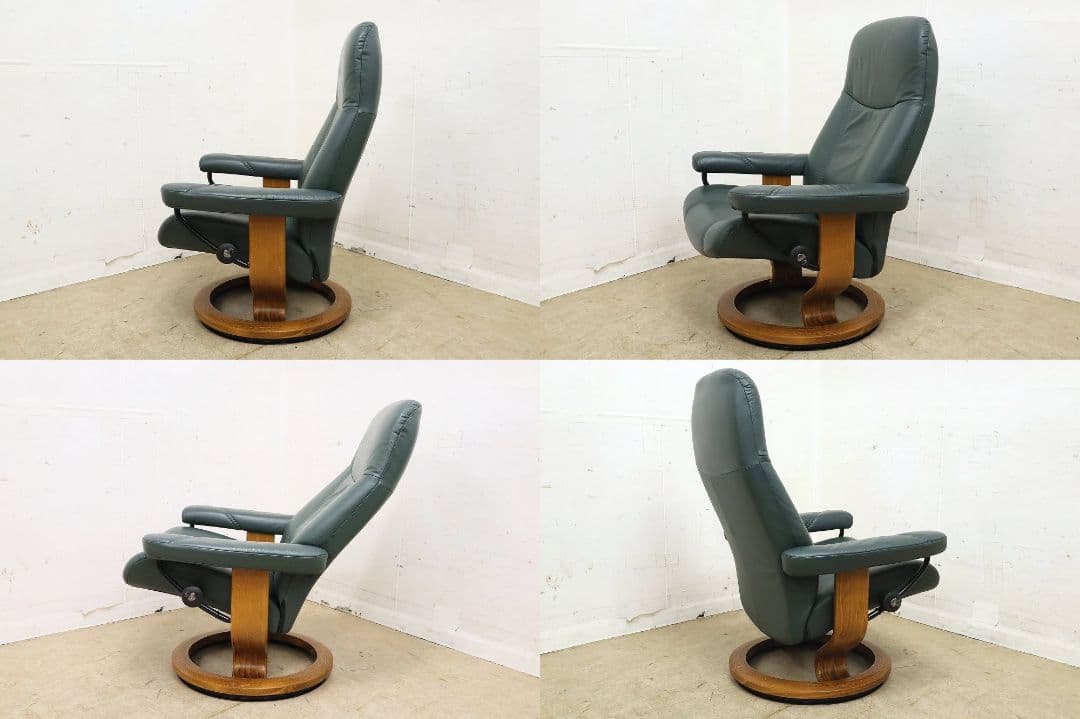 エコーネス【コンサルM】ストレスレスチェア＆オットマン・本革・EKORNES