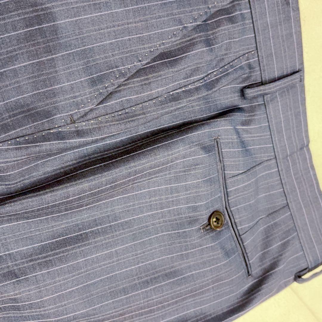 現行モデル ポールスミス×ロロピアーナ セットアップ スーツ　ストライプ XL