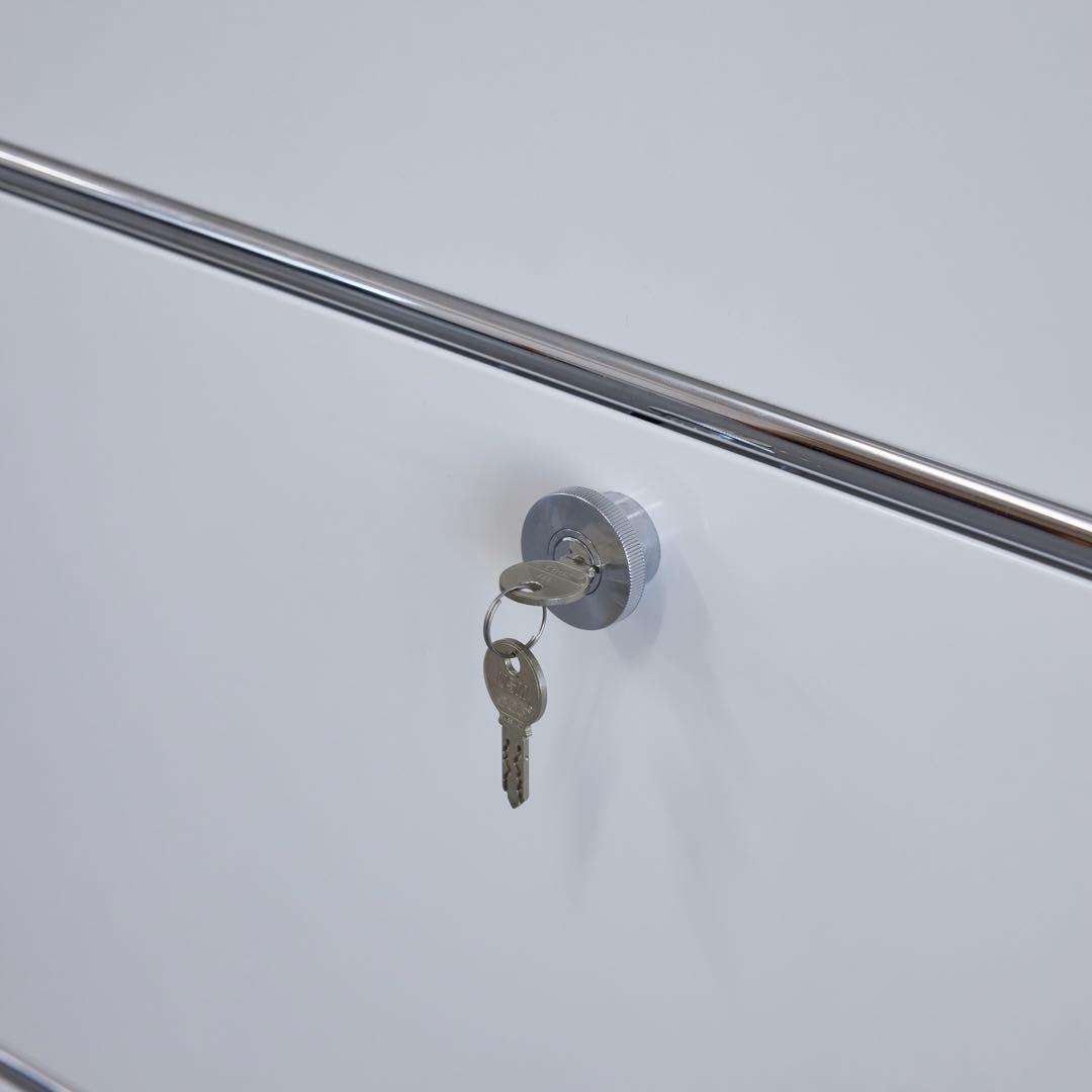 USMハラー　2列3段キャビネット/ピュアホワイト/送料込み