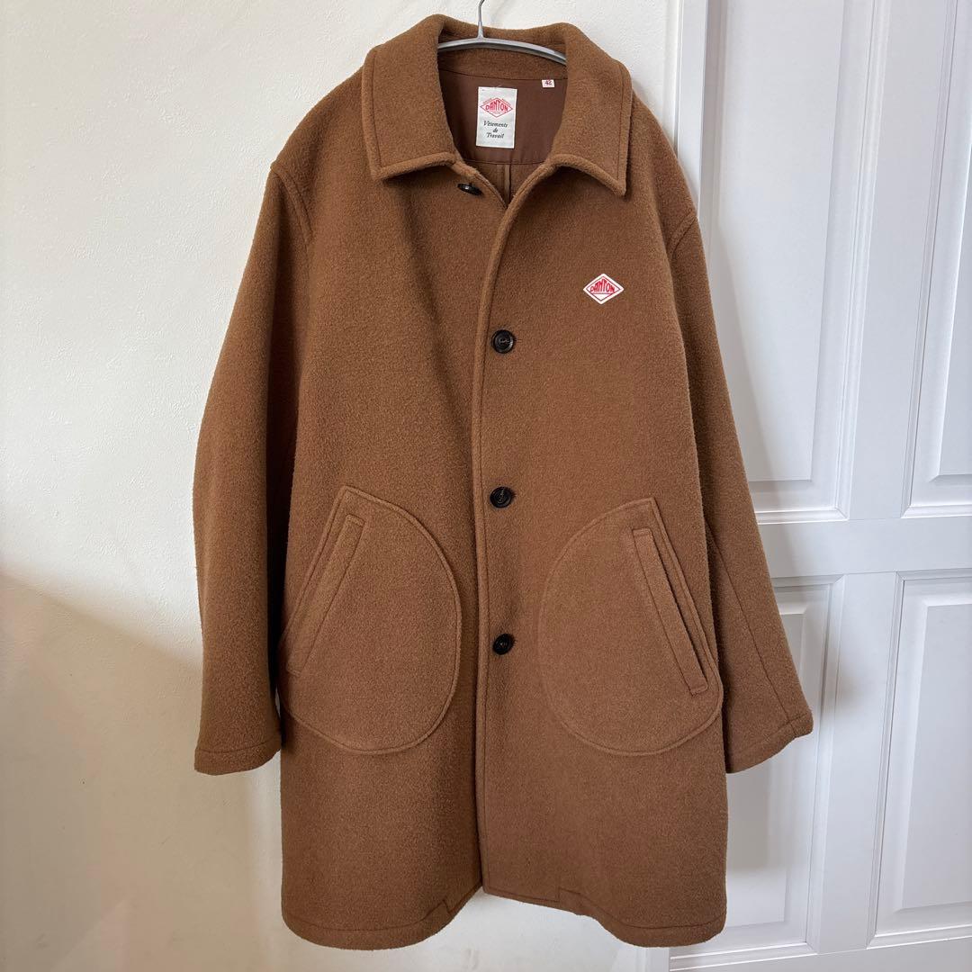 DANTON ウールコート サイズ42 ブラウン