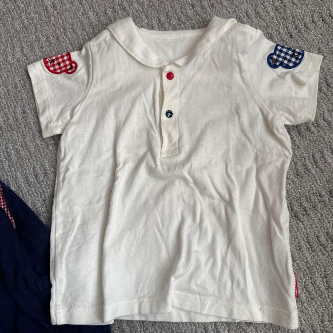 mikiHOUSE オーバーオール スタイ シャツ 4点セット