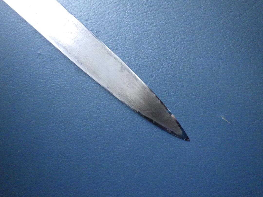 b*6様 京都/有次・特製/柳刃刺身包丁★黒水牛柄・霞手研ぎ済み★